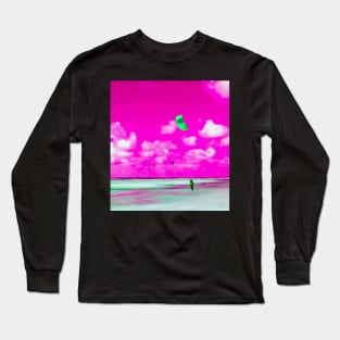 Lonely Kite Beach No. 3 Long Sleeve T-Shirt